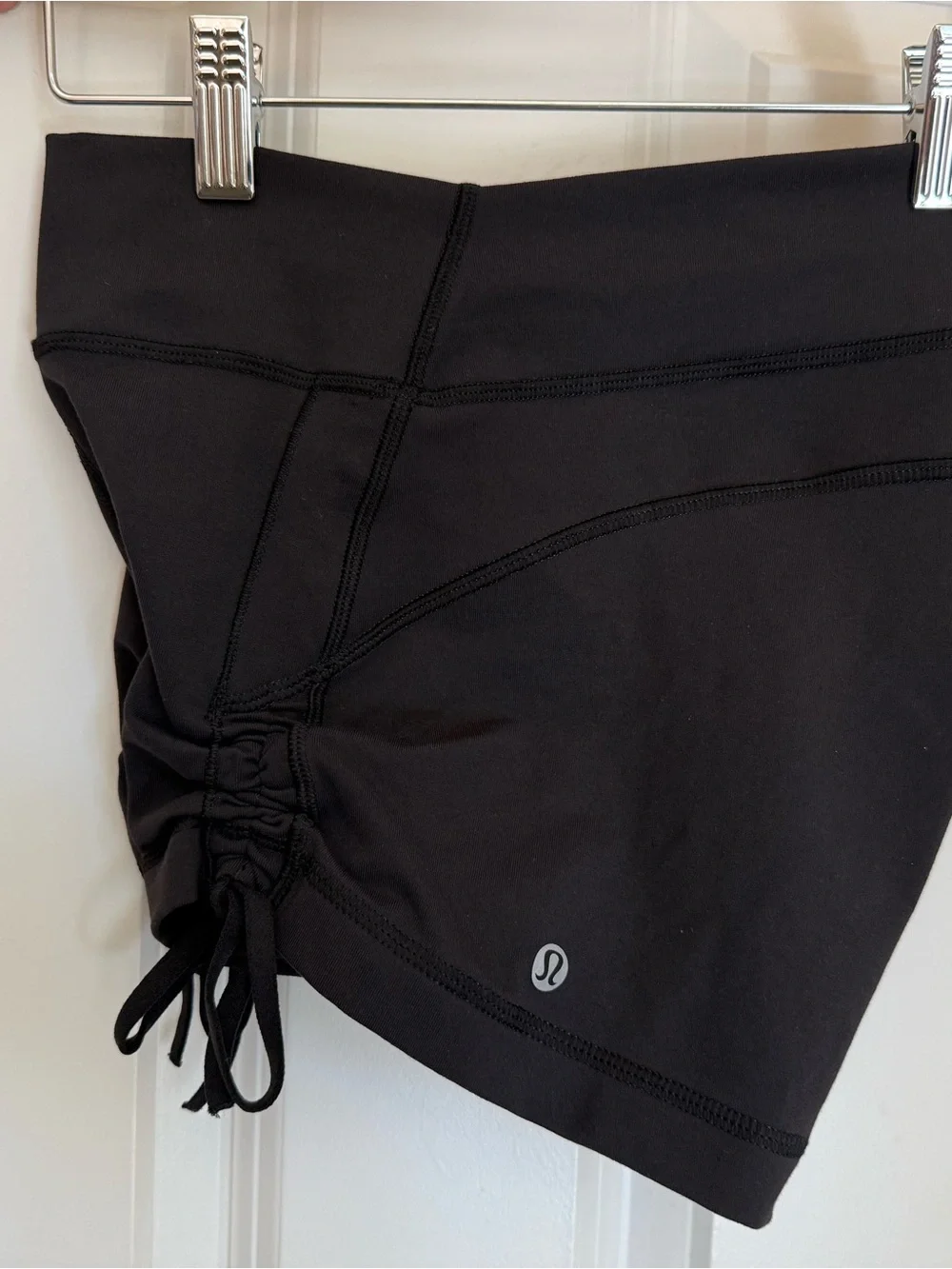 EUC Lululemon athletica Black Athletic Shorts with Side Cinch